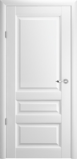 Межкомнатная дверь Эрмитаж-2 Белый винил (ПГ) гл.