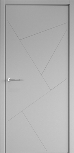 Межкомнатная дверь Геометрия -2 Эмаль (ПГ) с врезкой магнитной защелки