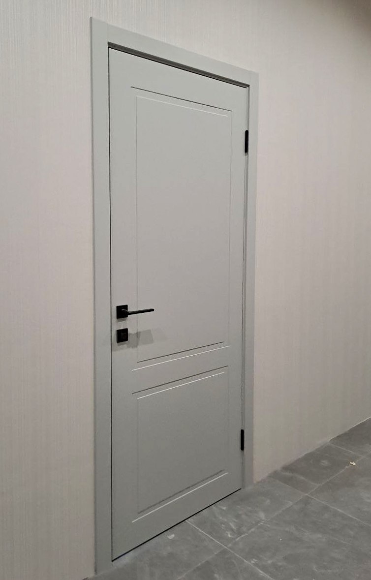 Межкомнатная дверь Неоклассика-2 Эмаль (ПГ) с врезкой магнитной защелки