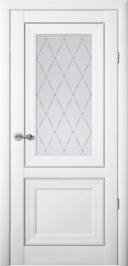 Межкомнатная дверь Гранд 8 Белый Бархат (ПО)