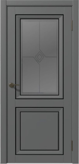 Межкомнатная дверь Бета Soft Touch Серый Графит (ПО) ст.