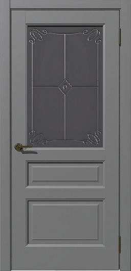 Межкомнатная дверь Пиано Soft Touch Серый (ПО)