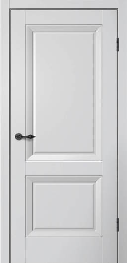 Межкомнатная дверь AURA MONE  М82 Эмалит Серебристый (ПГ) гл.