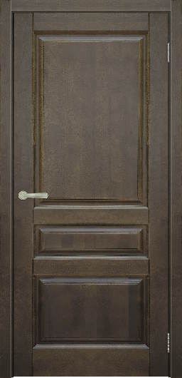 Межкомнатная дверь Беннати -2.0 массив березы Бреннерский орех (ПГ) гл.