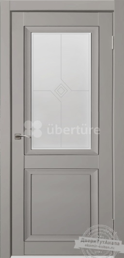 Межкомнатная дверь Деканто Серый бархат (ПО)