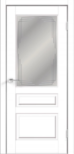 Межкомнатная дверь VILLA 3V (ПО) Белый эмалит ст.