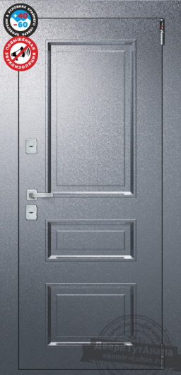 Входная дверь Porta T-4 403/П15 Букле Графит/Bianco Veralinga