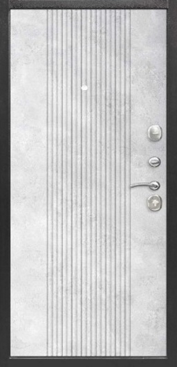 Входная дверь Нова Серебро бетон снежный (6 см)