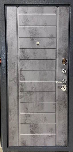 Входная дверь TRUST ECO MP Антрацит букле RL-4 МДФ Бетон тёмный 9E-137