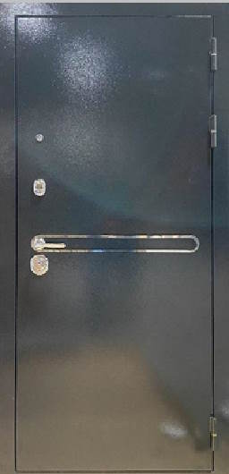 Входная дверь Модель ЕО-09-1 Антик титан / Белый матовый
