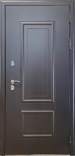 Входная дверь Термо УШ-3 Штамп-2 муар коричневый малибу