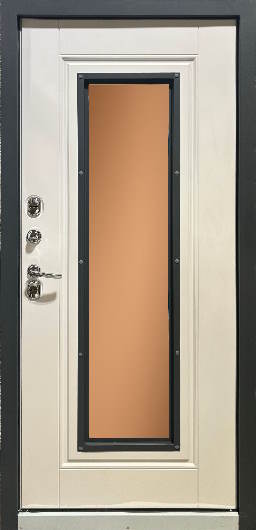 Входная дверь Виконт Термо  Муар 7024 (графитовый серый)