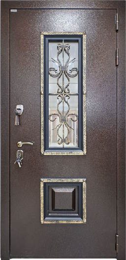 Входная дверь Венеция 8мм Медь антик 960*2200